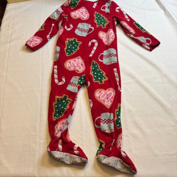 Child of Mine by Carter's Footie Pajamas Cocoa, Cookies and Candy Canes Size 2T - Picture 2 of 5